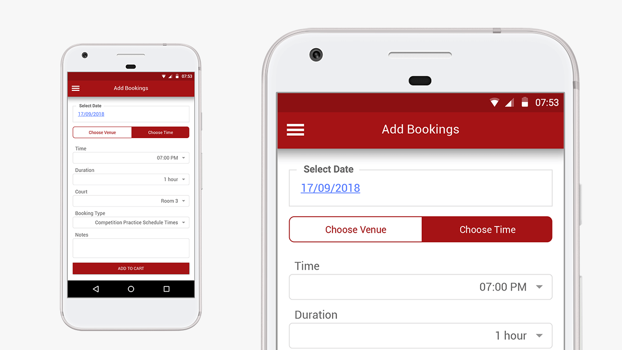 Customer Portal Add Bookings Mobile
